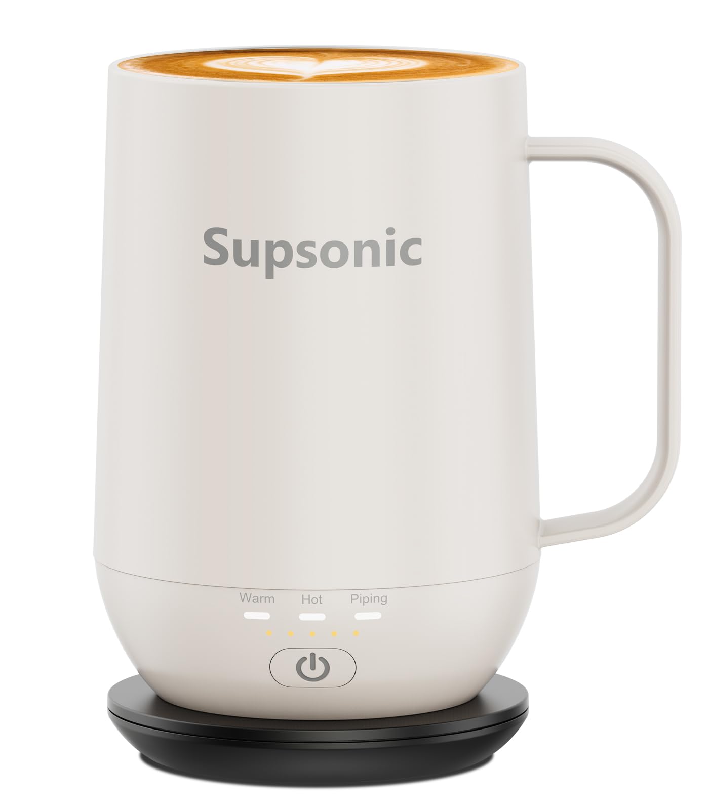 Supsonic - 16oz Self Heating Coffee Mug, Smart Heated Coffee Mug Faster Direct-Contact Heating Up to 149°F, Coffee Mug Warmer Set with Auto Shut-Off - Gifts for Men Women | S2