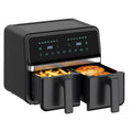 4QT+4QT Dual Basket Air Fryer - Digital Touchscreen, Smart Sync Finish,Auto Shutoff, 2 Independent Nonstick Dishwasher-Safe Frying Baskets - 8 Quart Digital Double Air Fryer