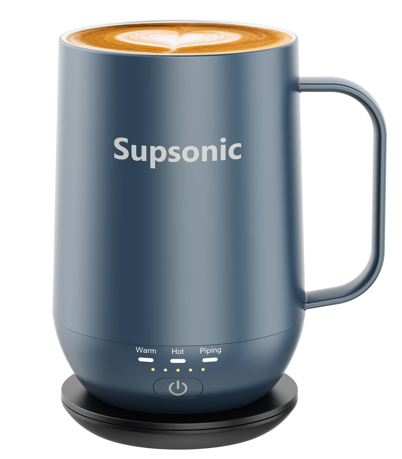 Supsonic - 16oz Self Heating Coffee Mug, Smart Heated Coffee Mug Faster Direct-Contact Heating Up to 149°F, Coffee Mug Warmer Set with Auto Shut-Off - Gifts for Men Women | S2