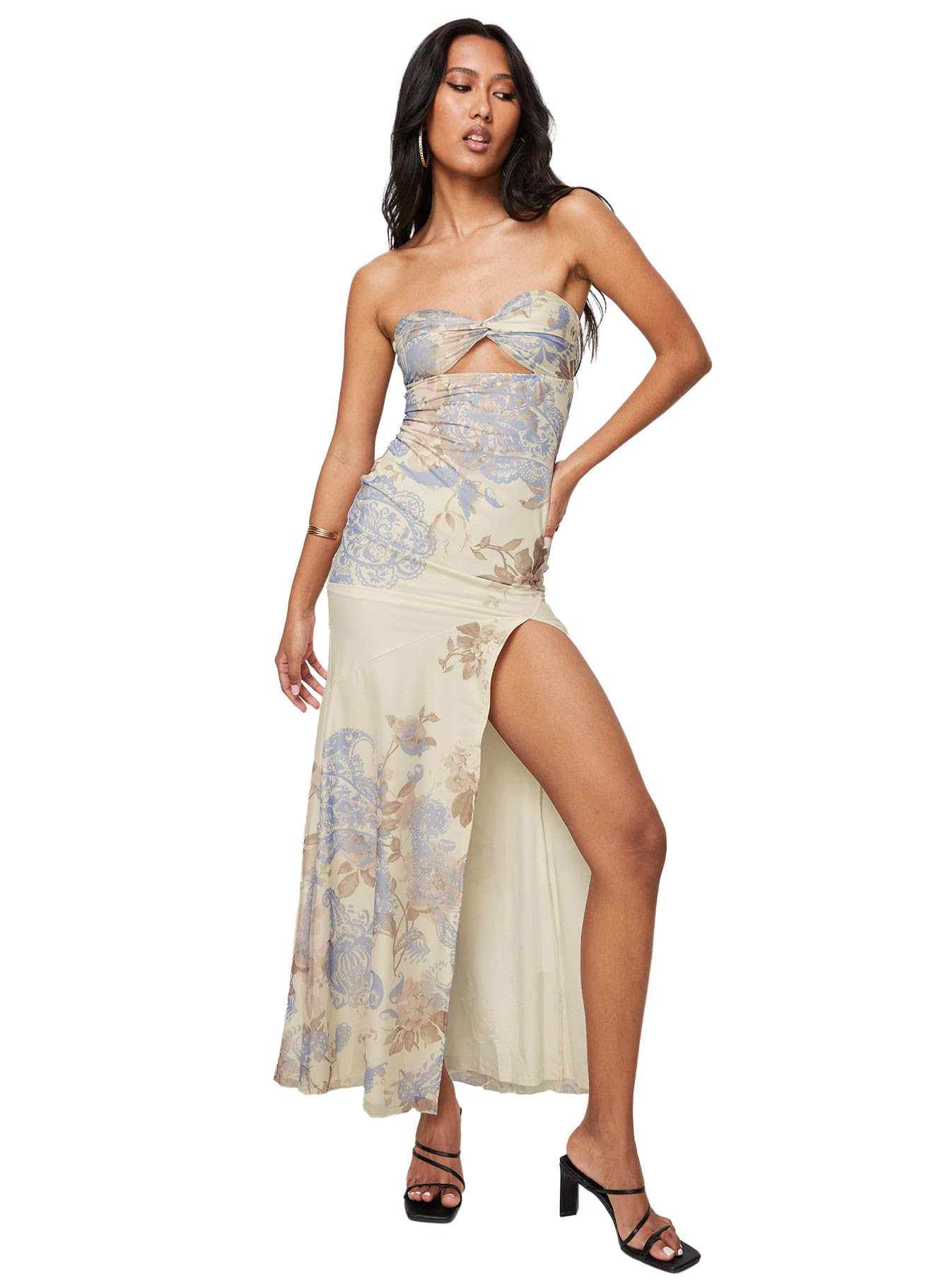 Princess Polly Women's Kyanne High Split Maxi Dress