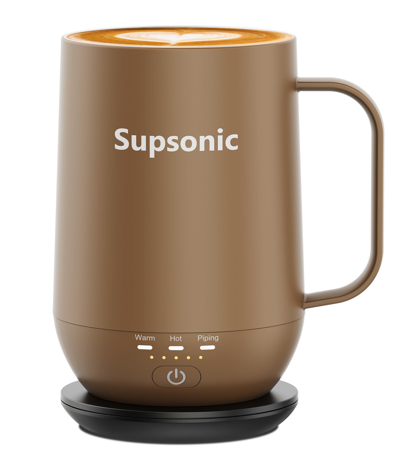 Supsonic - 16oz Self Heating Coffee Mug, Smart Heated Coffee Mug Faster Direct-Contact Heating Up to 149°F, Coffee Mug Warmer Set with Auto Shut-Off - Gifts for Men Women | S2