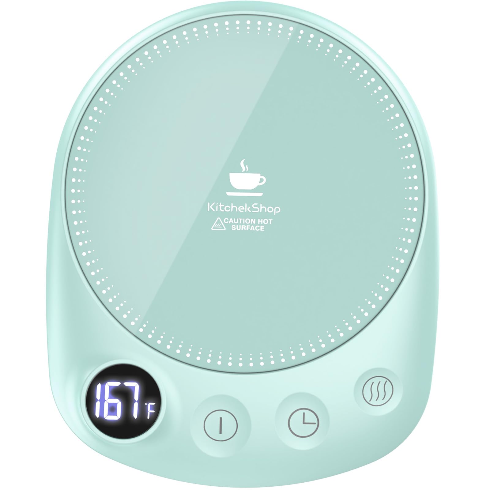 Coffee Mug Warmer - Fastest Heating & Highest Temperature, Coffee Cup Warmer for Desk Auto Shut Off, 4 Temp Settings & 1-12H Timer, Smart Electric Beverage Warmer for Coffee, Tea (Black)
