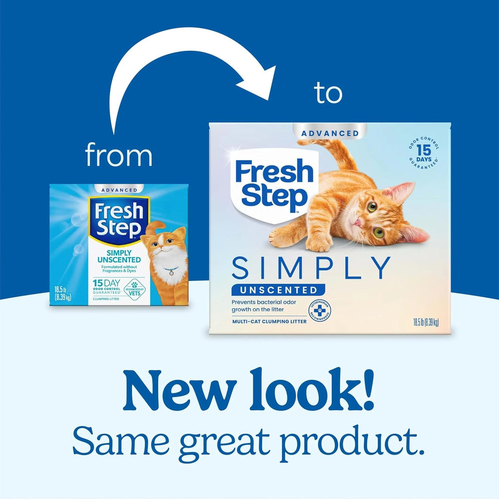 Fresh Step Odor Shield Multi Cat Clumping Cat Litter with Febreze Freshness, Low Dust, Odor Control with Ammonia Block Technology, Compatible in Automatic Litter Boxes, 14 lb.