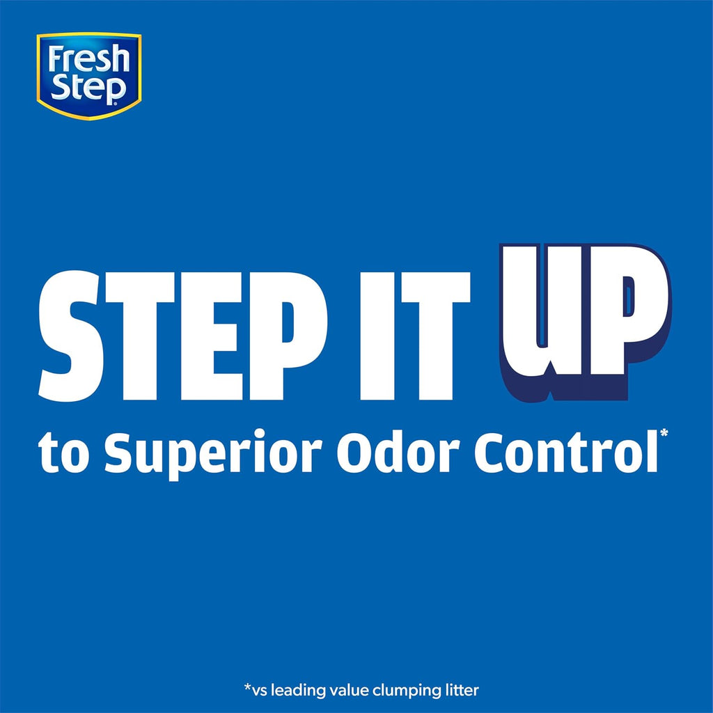 Fresh Step Odor Shield Multi Cat Clumping Cat Litter with Febreze Freshness, Low Dust, Odor Control with Ammonia Block Technology, Compatible in Automatic Litter Boxes, 14 lb.
