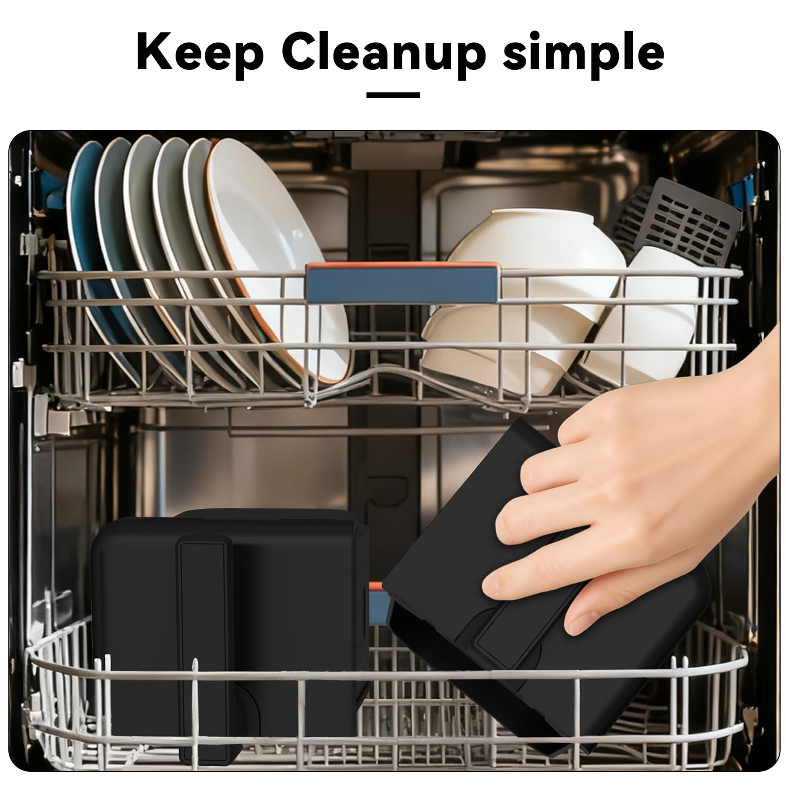 4QT+4QT Dual Basket Air Fryer - Digital Touchscreen, Smart Sync Finish,Auto Shutoff, 2 Independent Nonstick Dishwasher-Safe Frying Baskets - 8 Quart Digital Double Air Fryer
