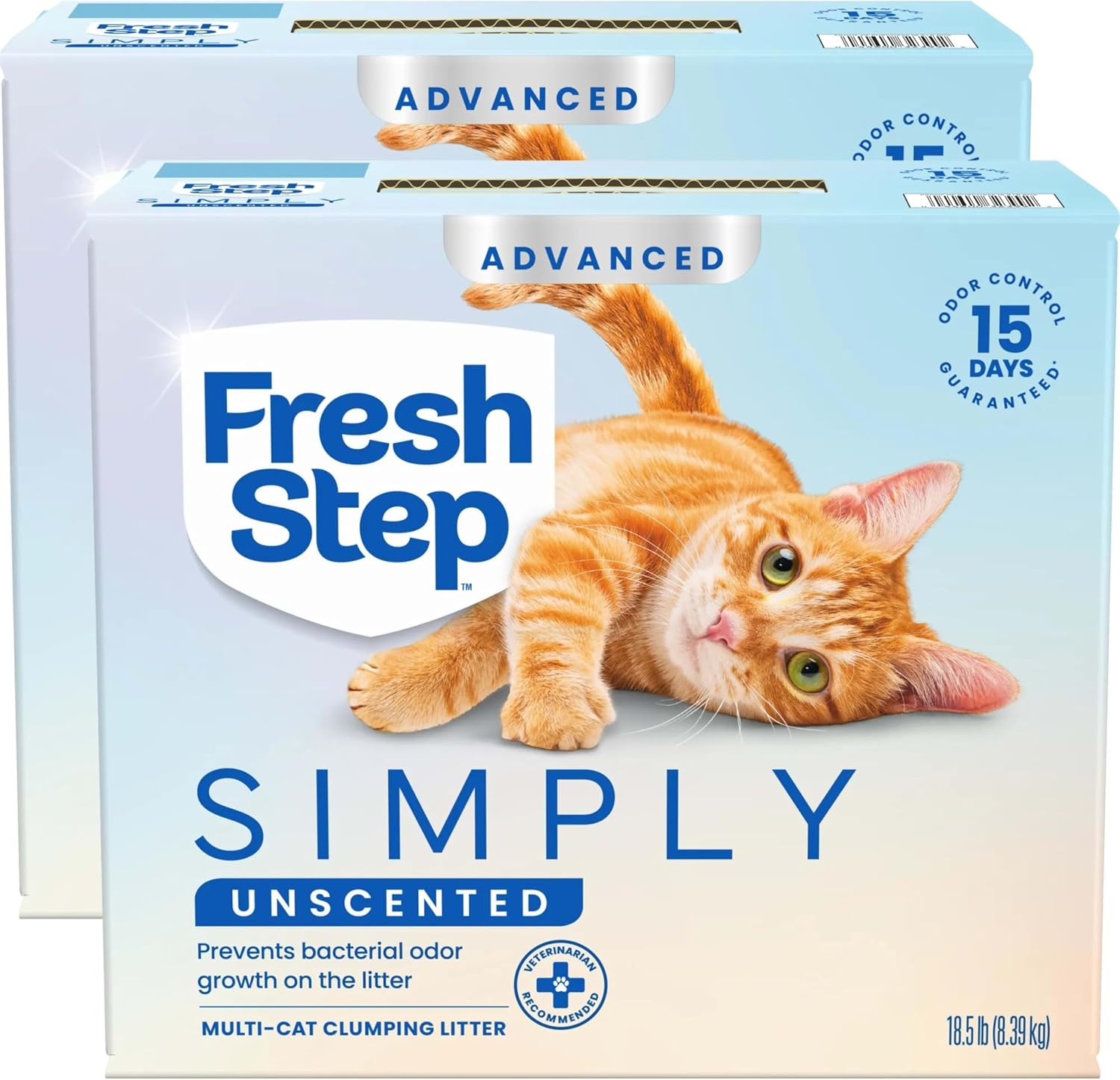 Fresh Step Odor Shield Multi Cat Clumping Cat Litter with Febreze Freshness, Low Dust, Odor Control with Ammonia Block Technology, Compatible in Automatic Litter Boxes, 14 lb.
