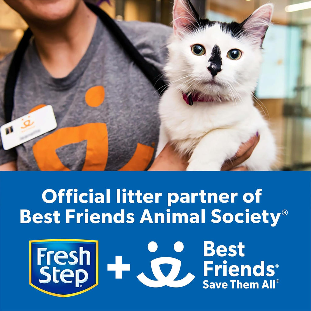 Fresh Step Odor Shield Multi Cat Clumping Cat Litter with Febreze Freshness, Low Dust, Odor Control with Ammonia Block Technology, Compatible in Automatic Litter Boxes, 14 lb.