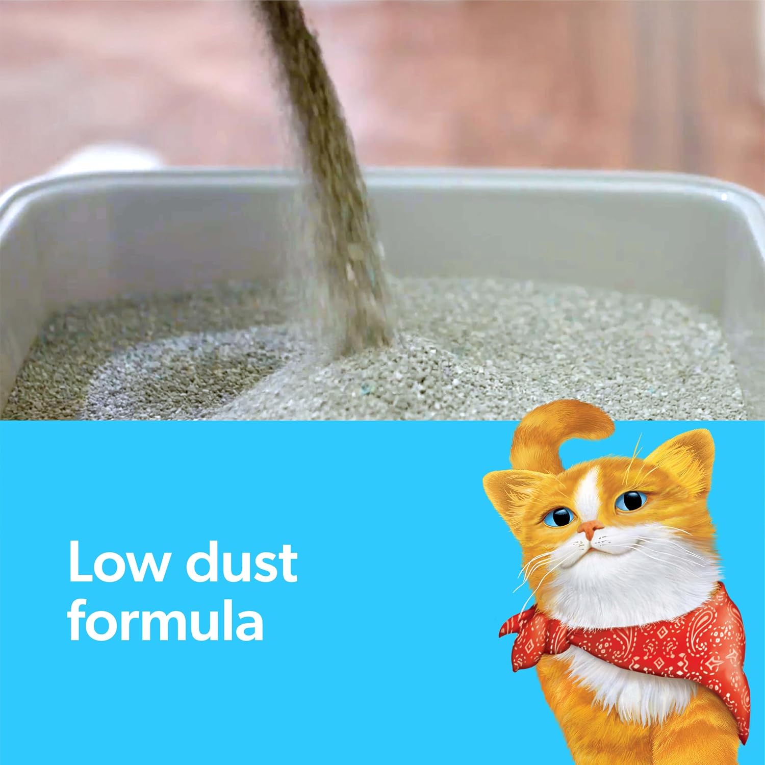 Fresh Step Odor Shield Multi Cat Clumping Cat Litter with Febreze Freshness, Low Dust, Odor Control with Ammonia Block Technology, Compatible in Automatic Litter Boxes, 14 lb.