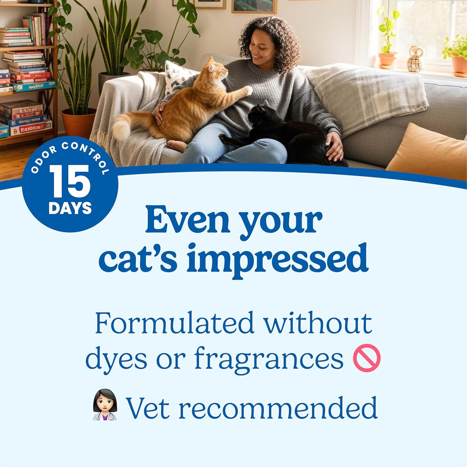 Fresh Step Odor Shield Multi Cat Clumping Cat Litter with Febreze Freshness, Low Dust, Odor Control with Ammonia Block Technology, Compatible in Automatic Litter Boxes, 14 lb.