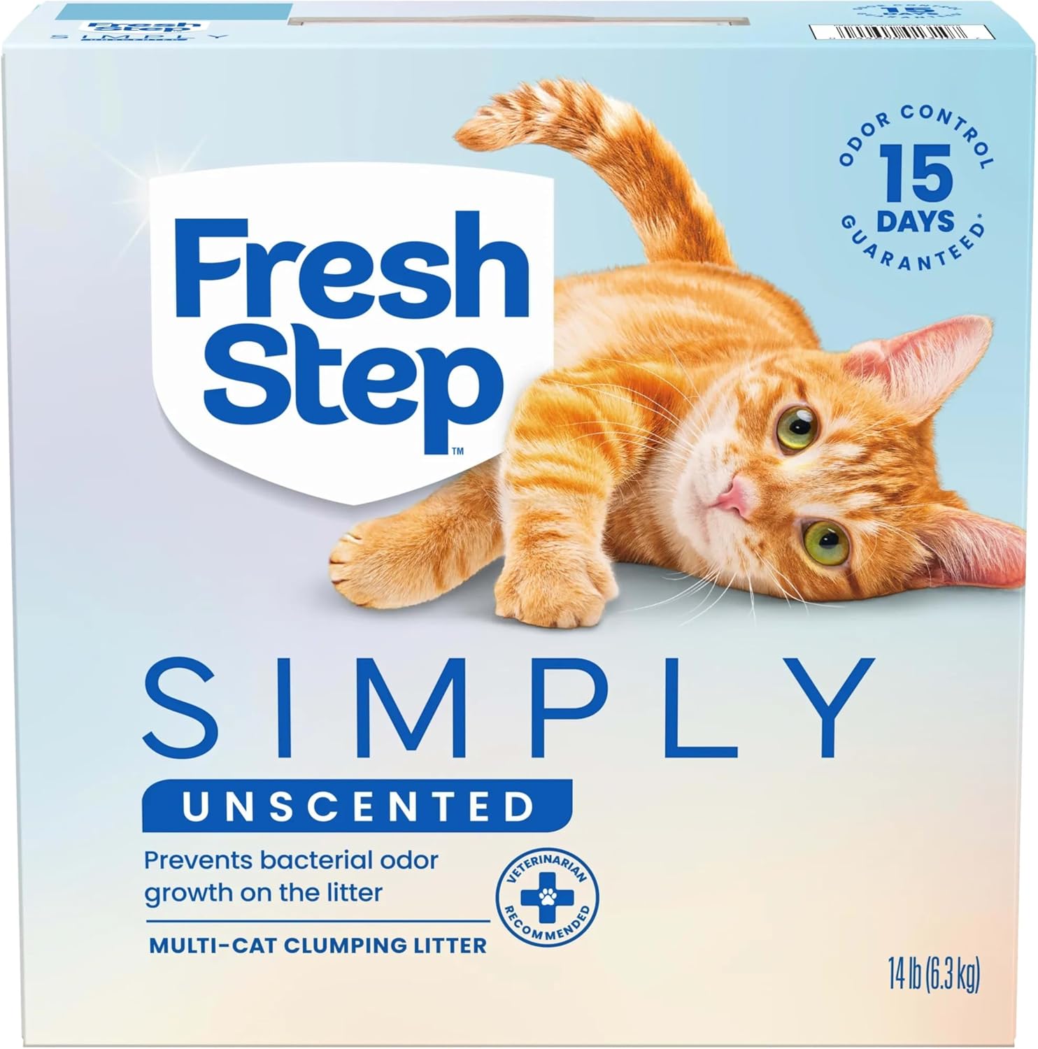 Fresh Step Odor Shield Multi Cat Clumping Cat Litter with Febreze Freshness, Low Dust, Odor Control with Ammonia Block Technology, Compatible in Automatic Litter Boxes, 14 lb.