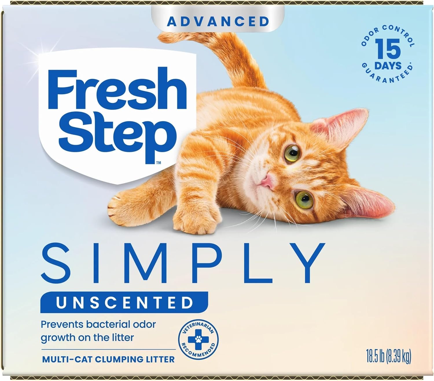 Fresh Step Odor Shield Multi Cat Clumping Cat Litter with Febreze Freshness, Low Dust, Odor Control with Ammonia Block Technology, Compatible in Automatic Litter Boxes, 14 lb.