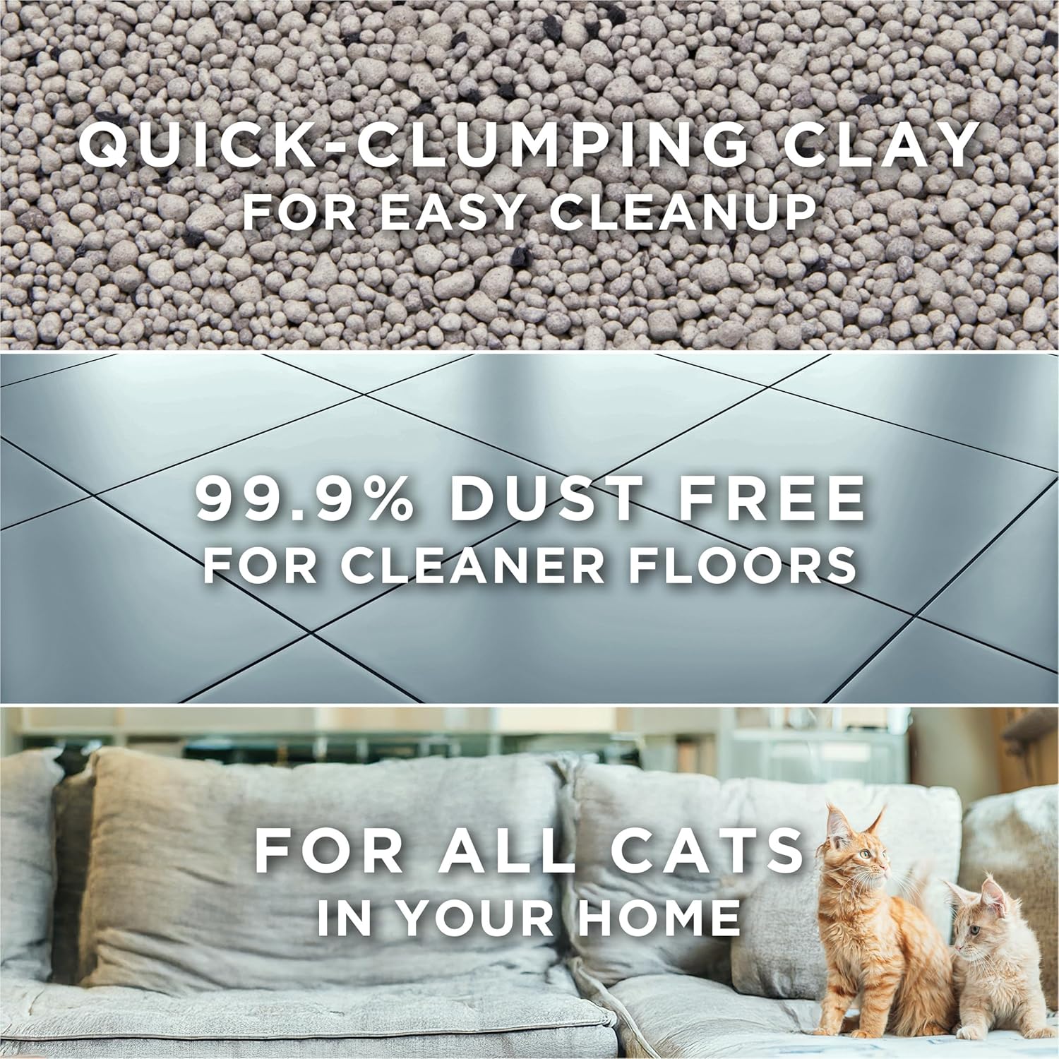 Purina Tidy Cats Free and Clean Unscented Clumping Cat Litter with Odor Control - 38 lb. Box